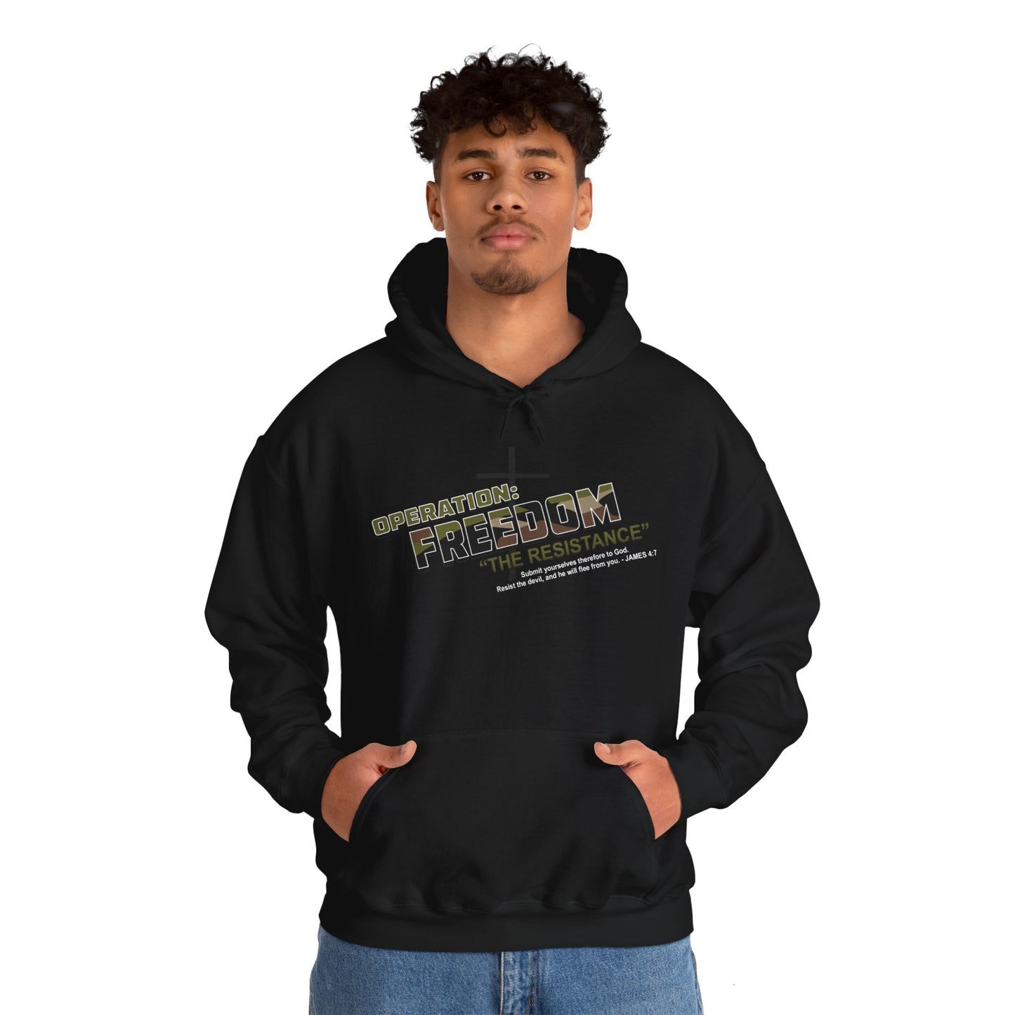 Operation FREEDOM RESISTANCE James 4:7 UNISEX Hoodie