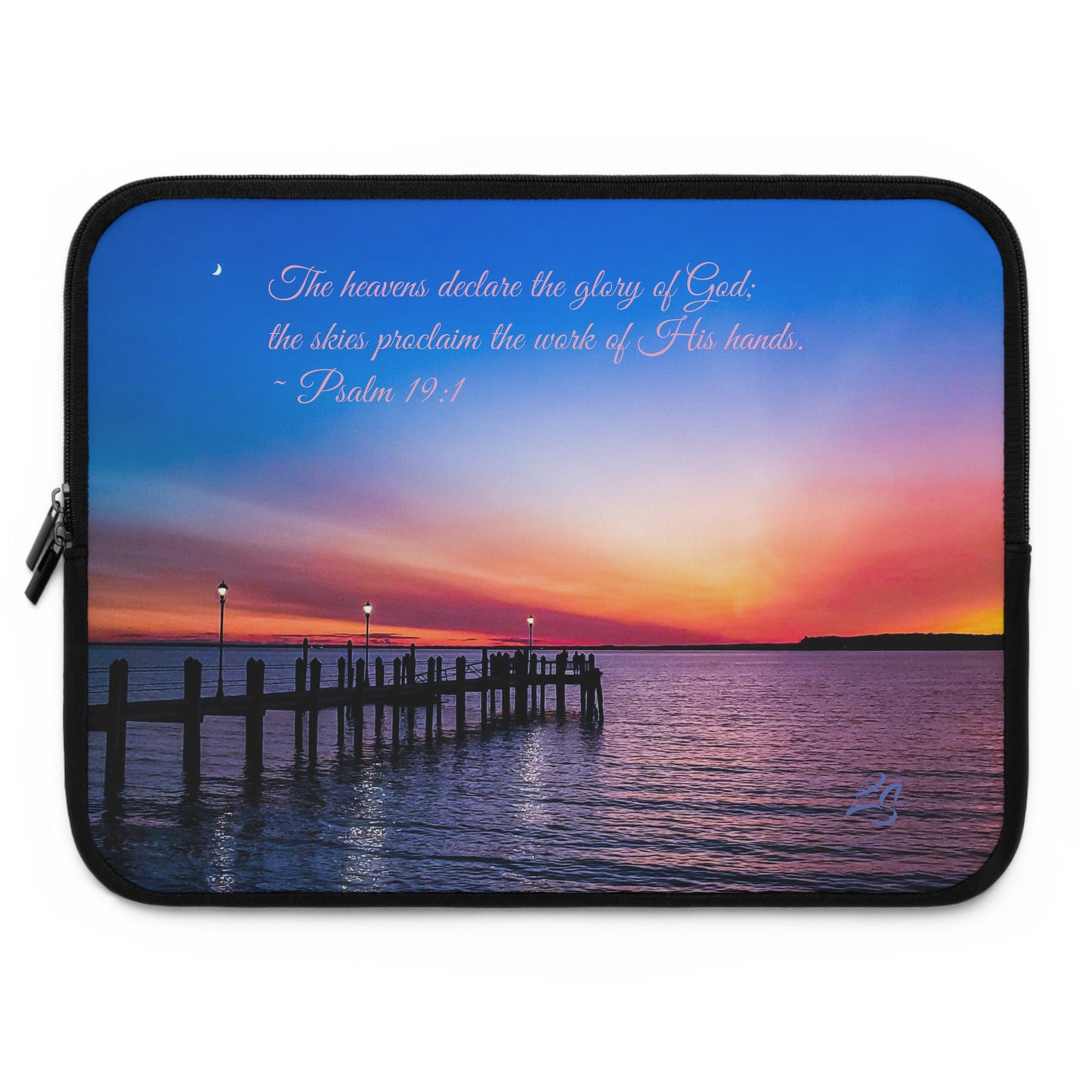 Psalm 19:1 Sunset Laptop Sleeve