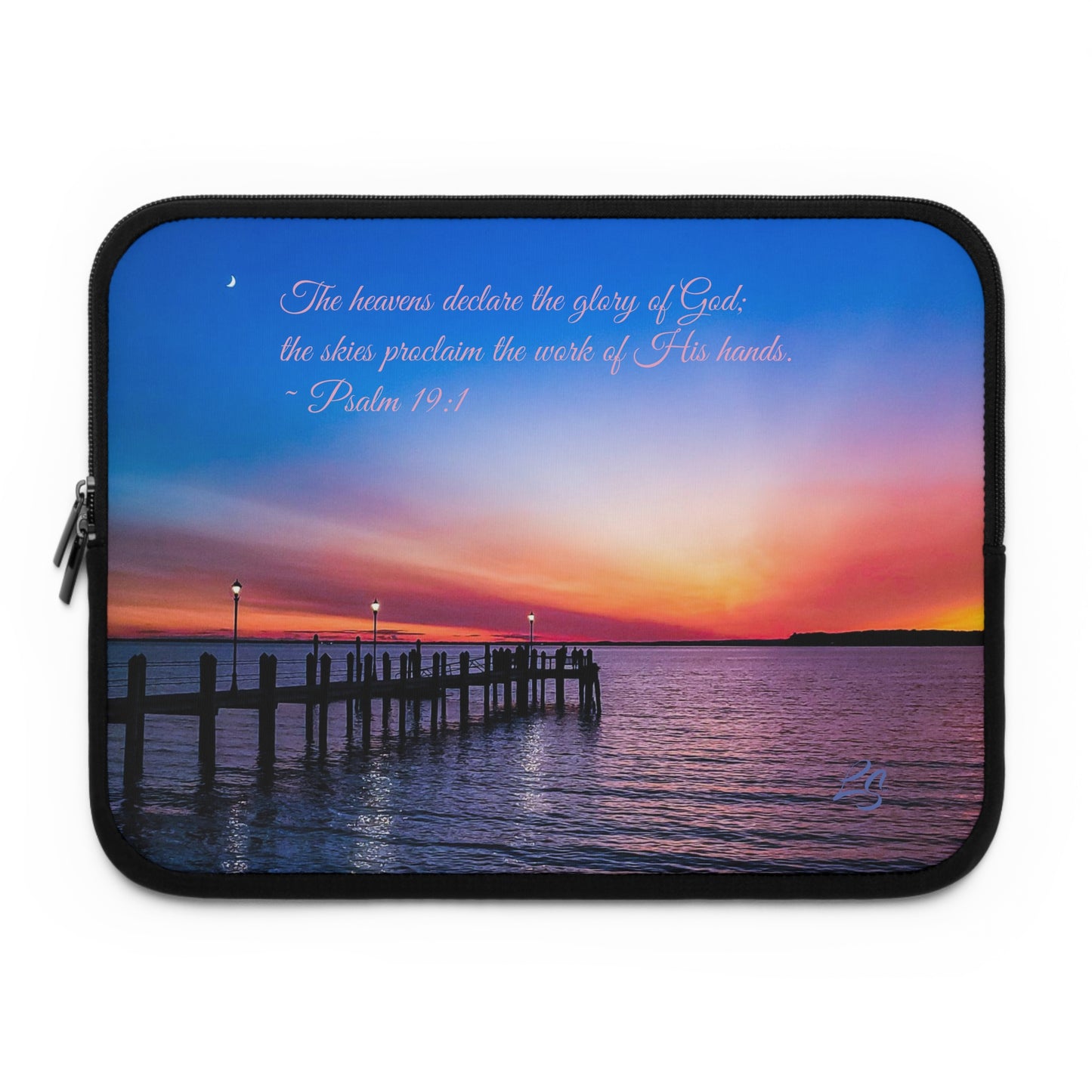 Psalm 19:1 Sunset Laptop Sleeve