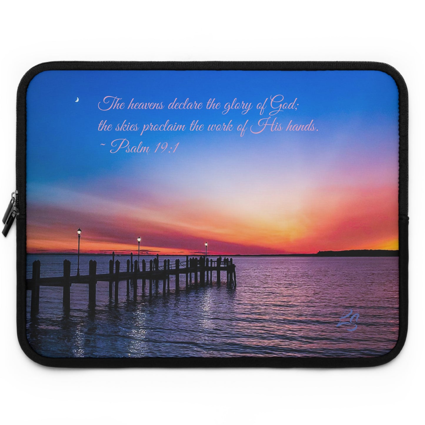 Psalm 19:1 Sunset Laptop Sleeve