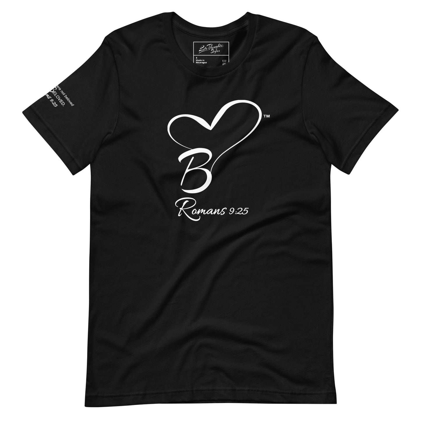 B Heart Beloved Black Tee