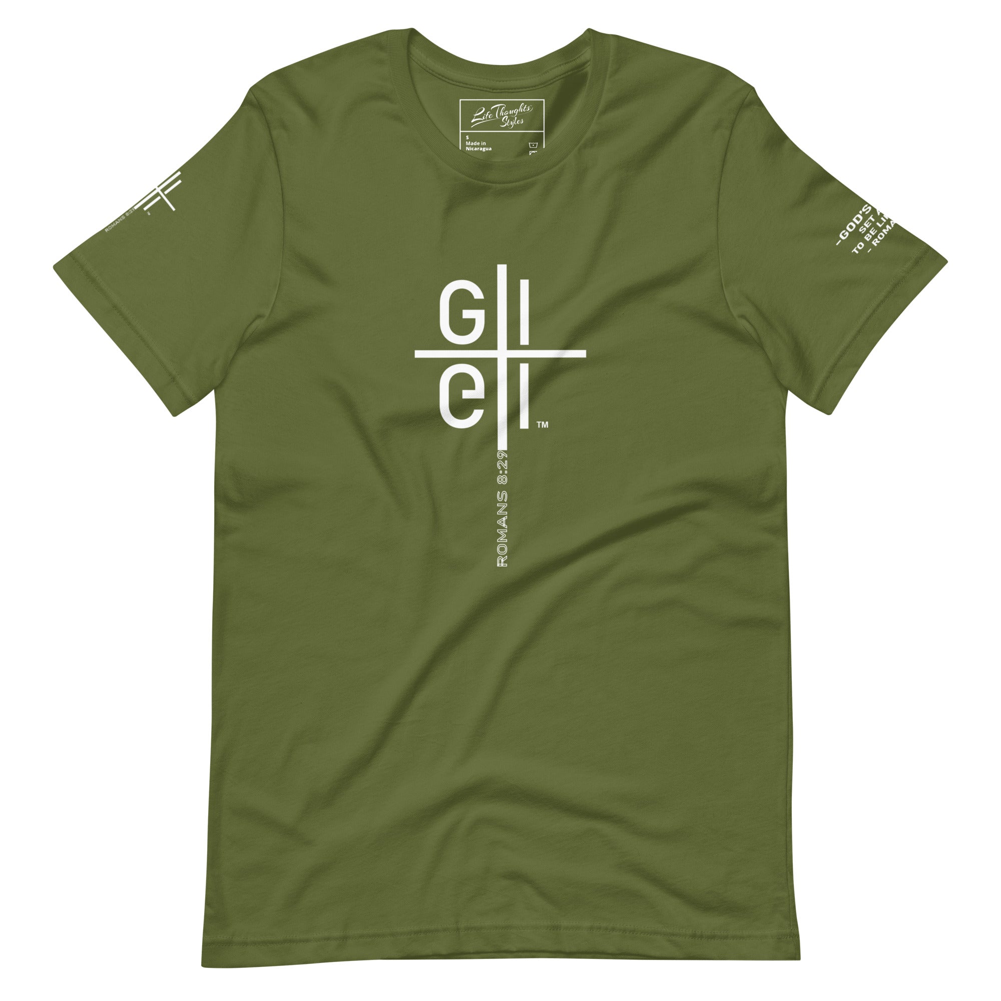 God's Image Romans 8:29 olive tee