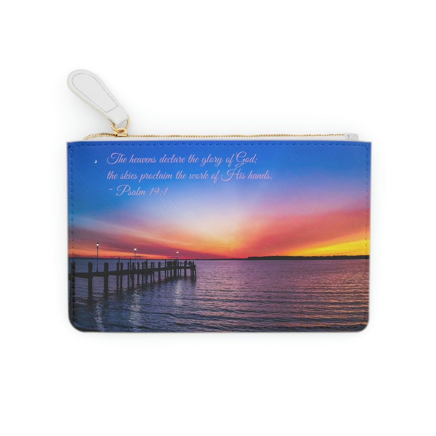 Psalm 19:1 Sunset MINI Clutch Bag