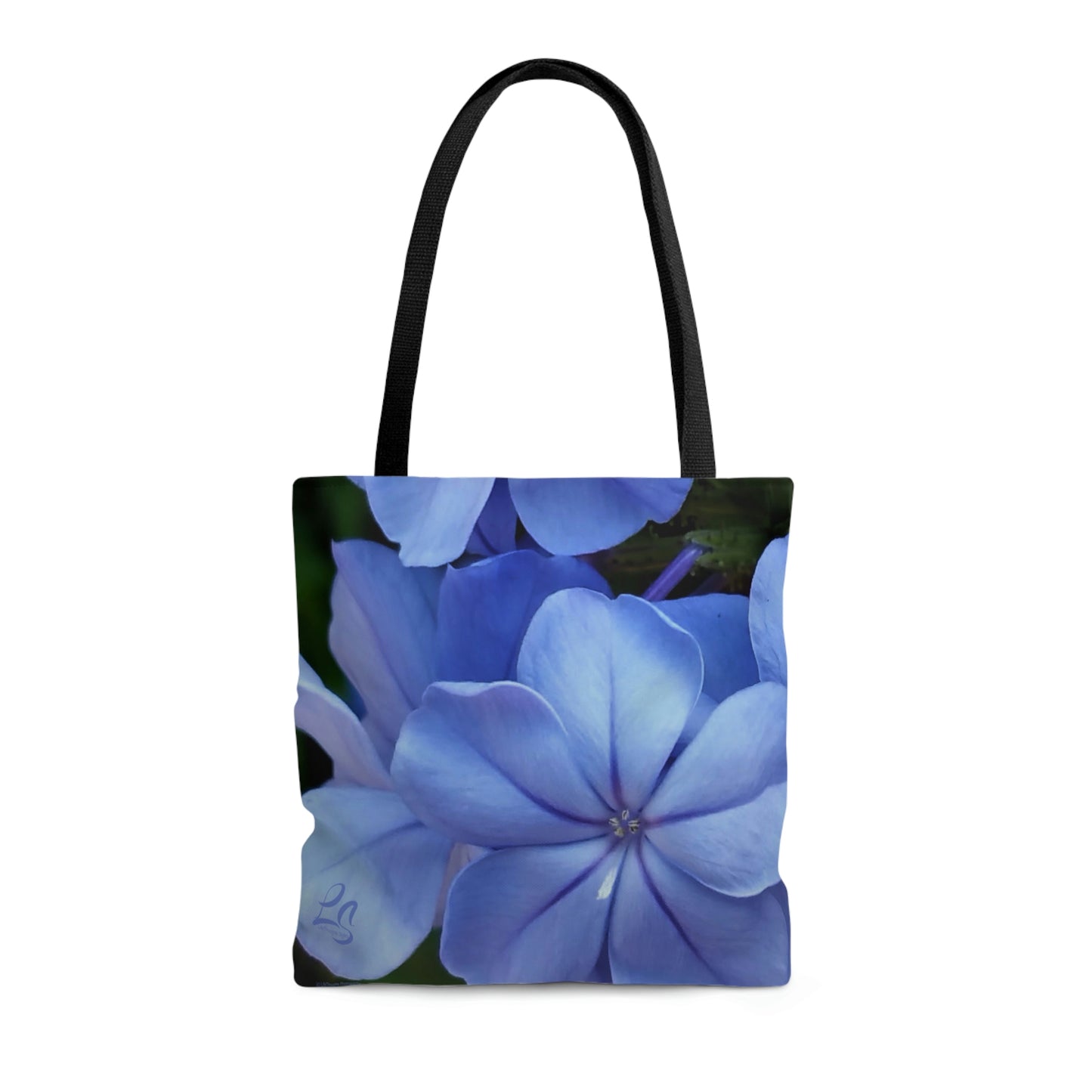 Blue Floral Tote Bag