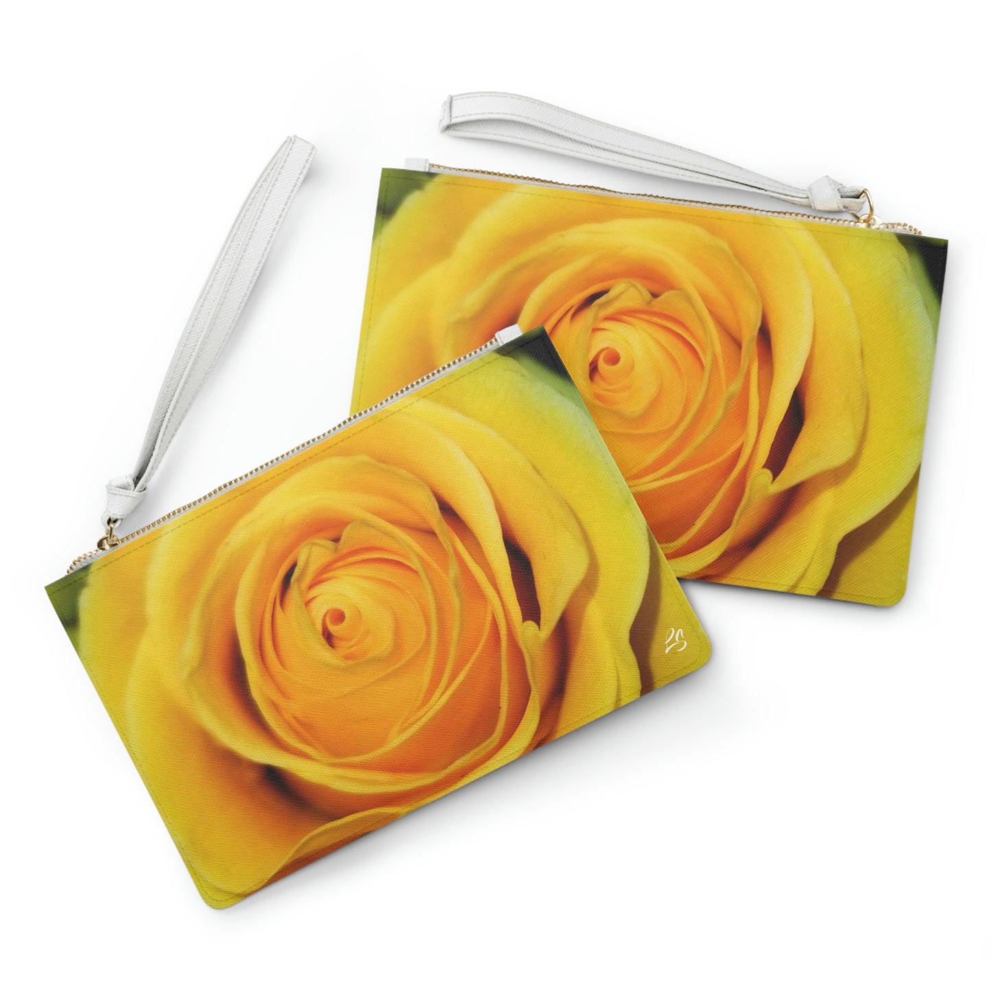 Yellow Rose Clutch Bag
