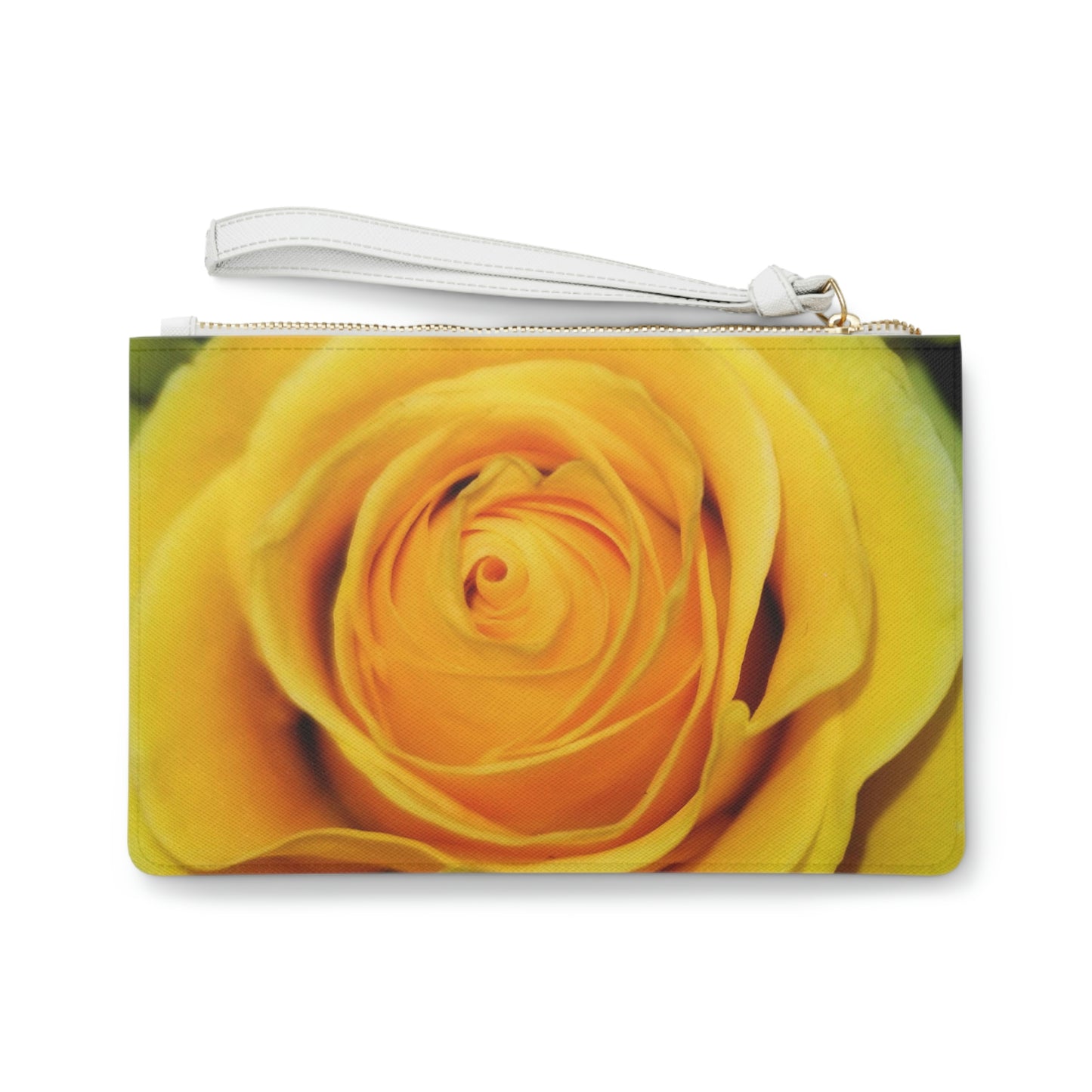 Yellow Rose Clutch Bag