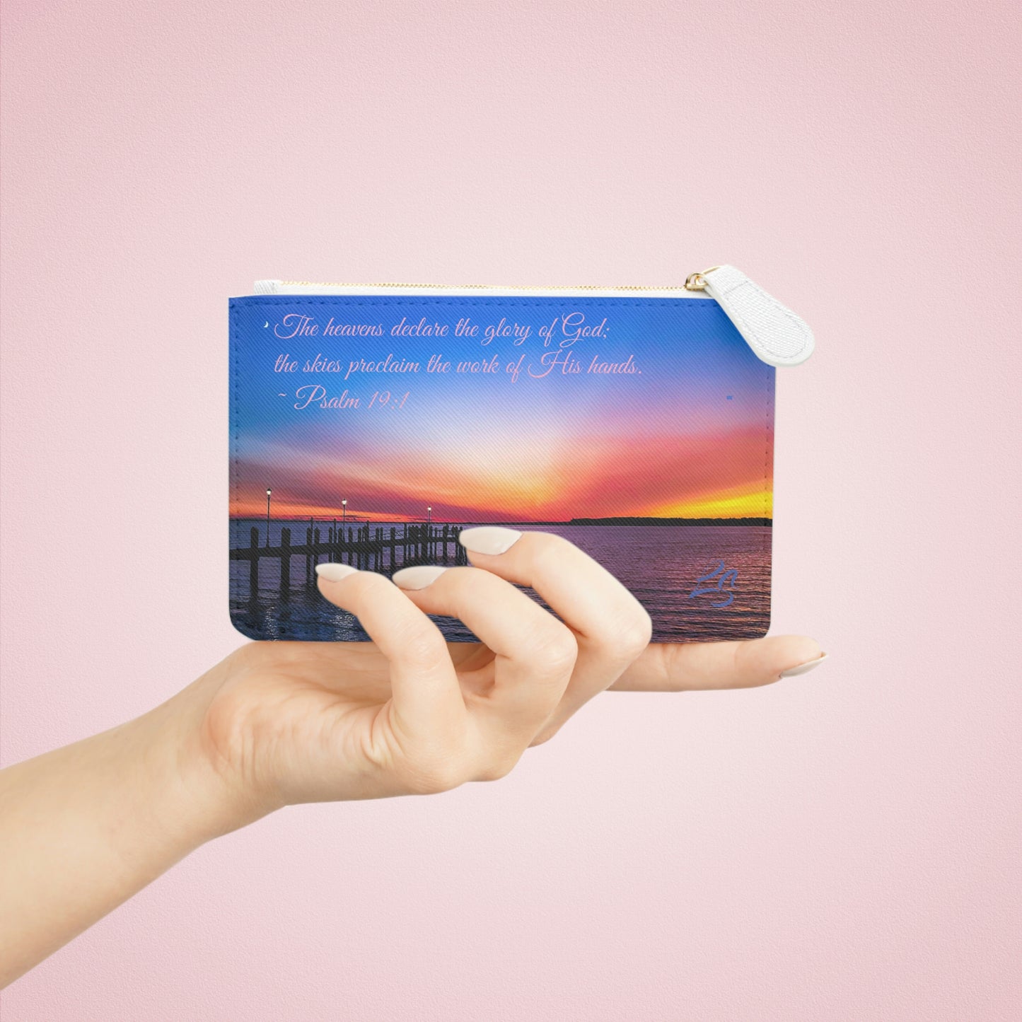 Psalm 19:1 Sunset MINI Clutch Bag