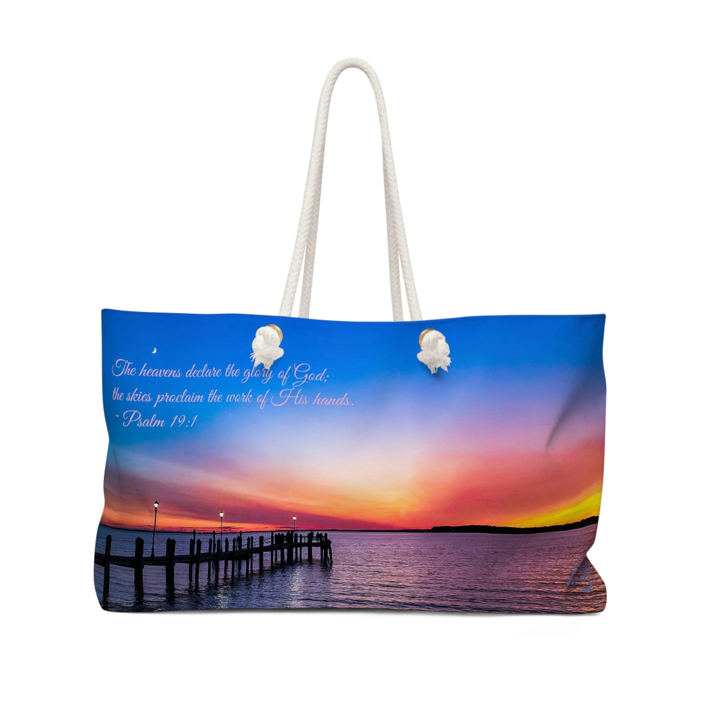 Psalm 19:1 Sunset Weekender Bag