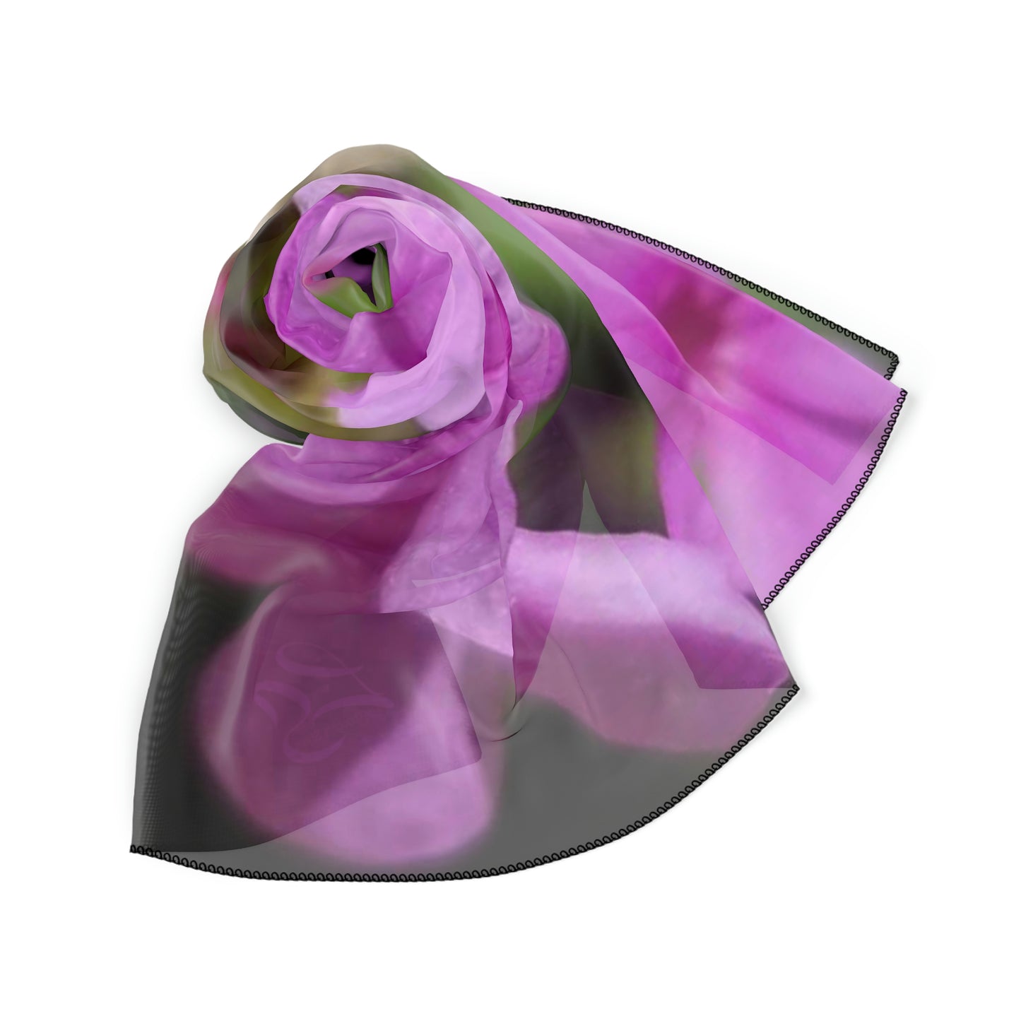 Pink Floral Scarf