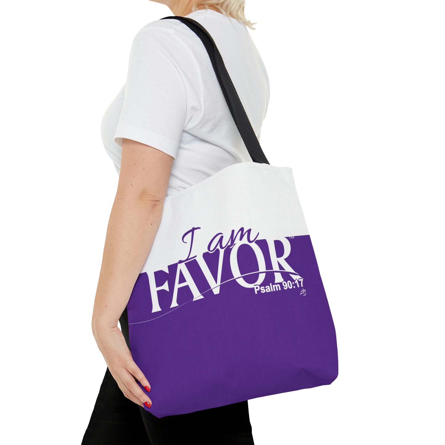 I am FAVOR Tote Bag (PURPLE)