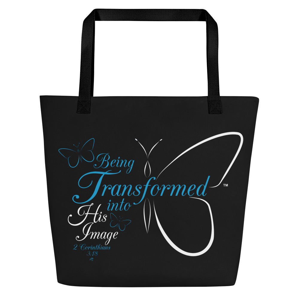 Transformed Tote Bag (LARGE BLUE/WHITE)
