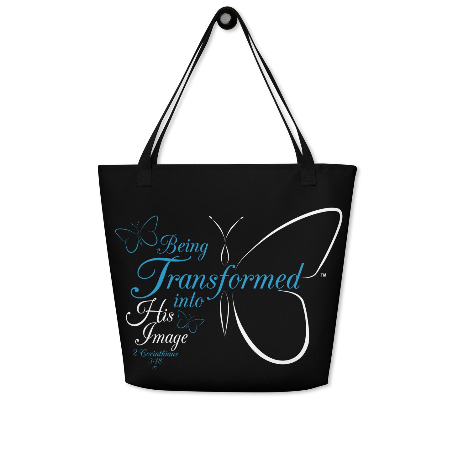 Transformed Tote Bag (LARGE BLUE/WHITE)