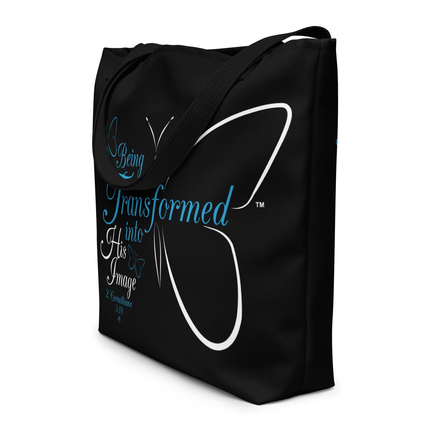 Transformed Tote Bag (LARGE BLUE/WHITE)