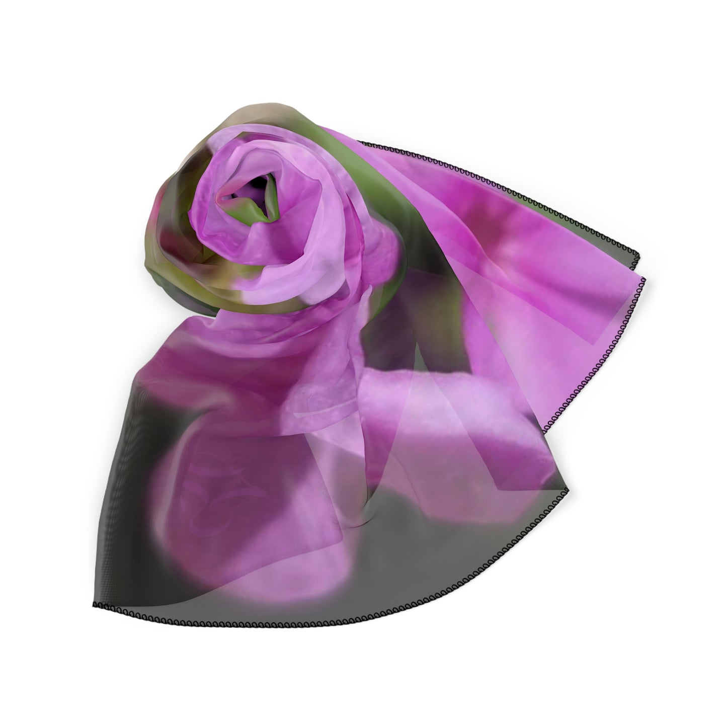 Pink Floral Scarf