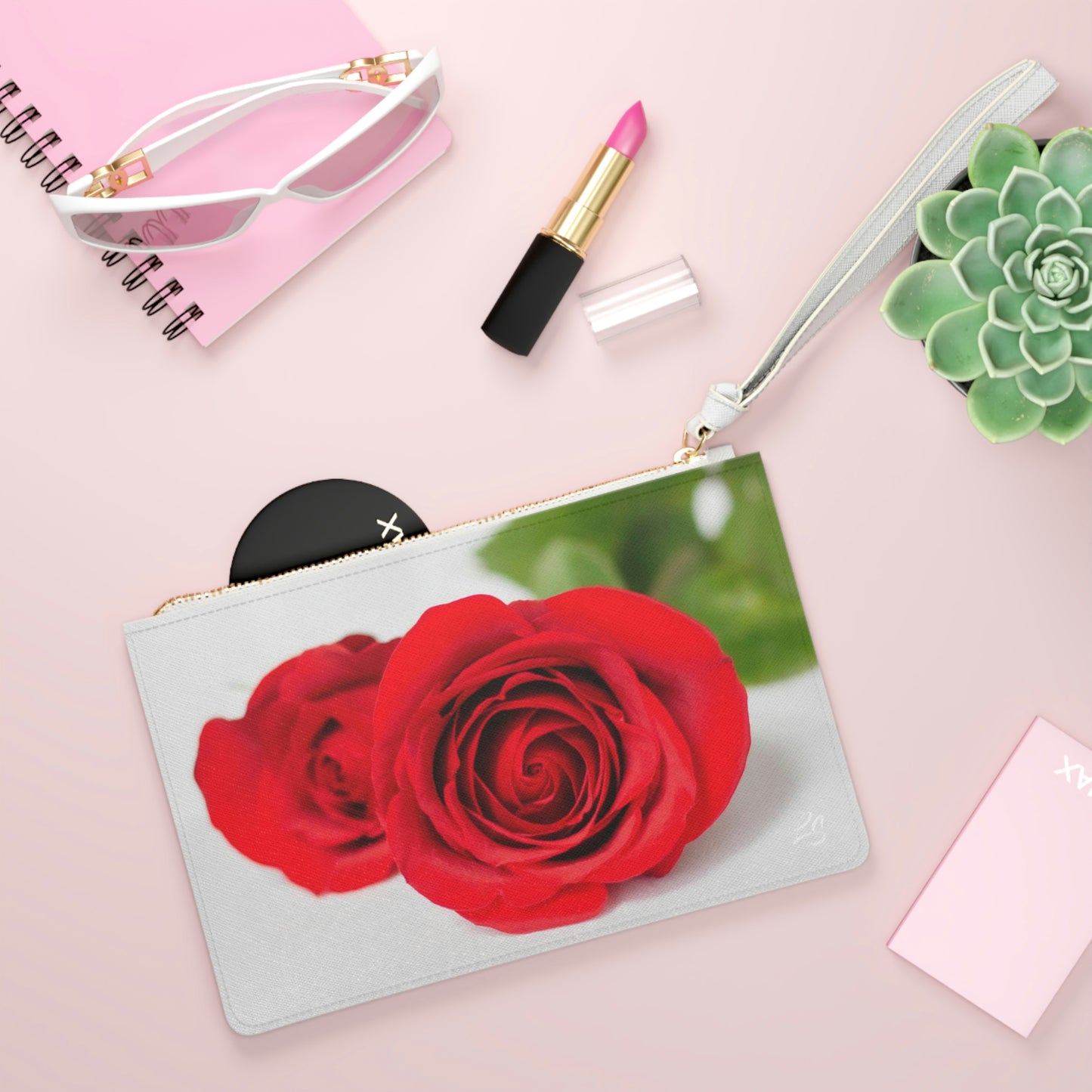 Red Rose Clutch Bag