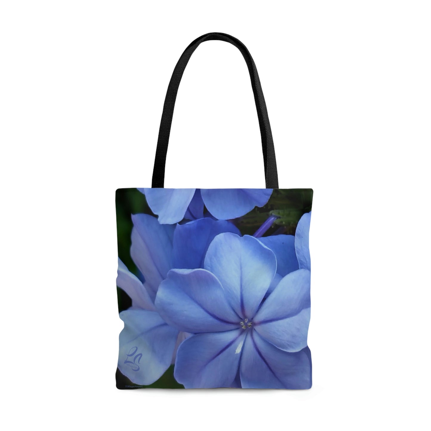 Blue Floral Tote Bag