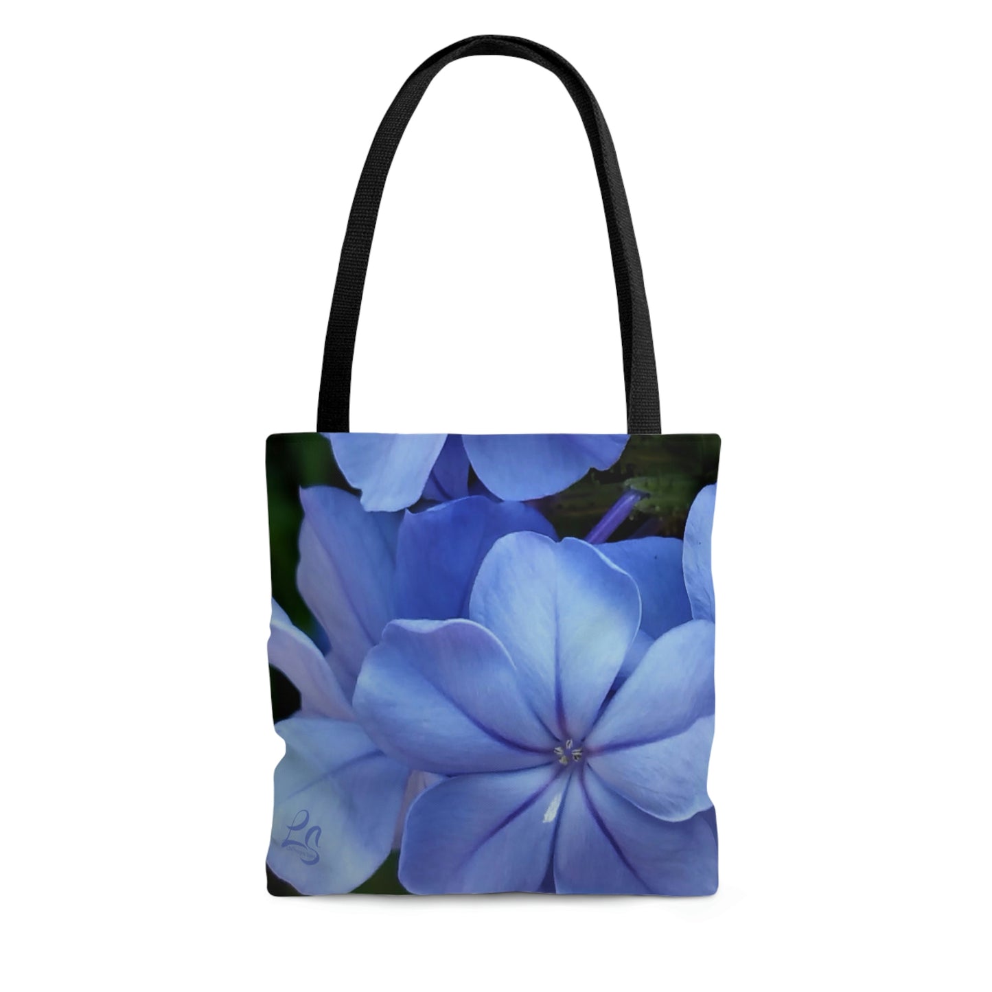 Blue Floral Tote Bag