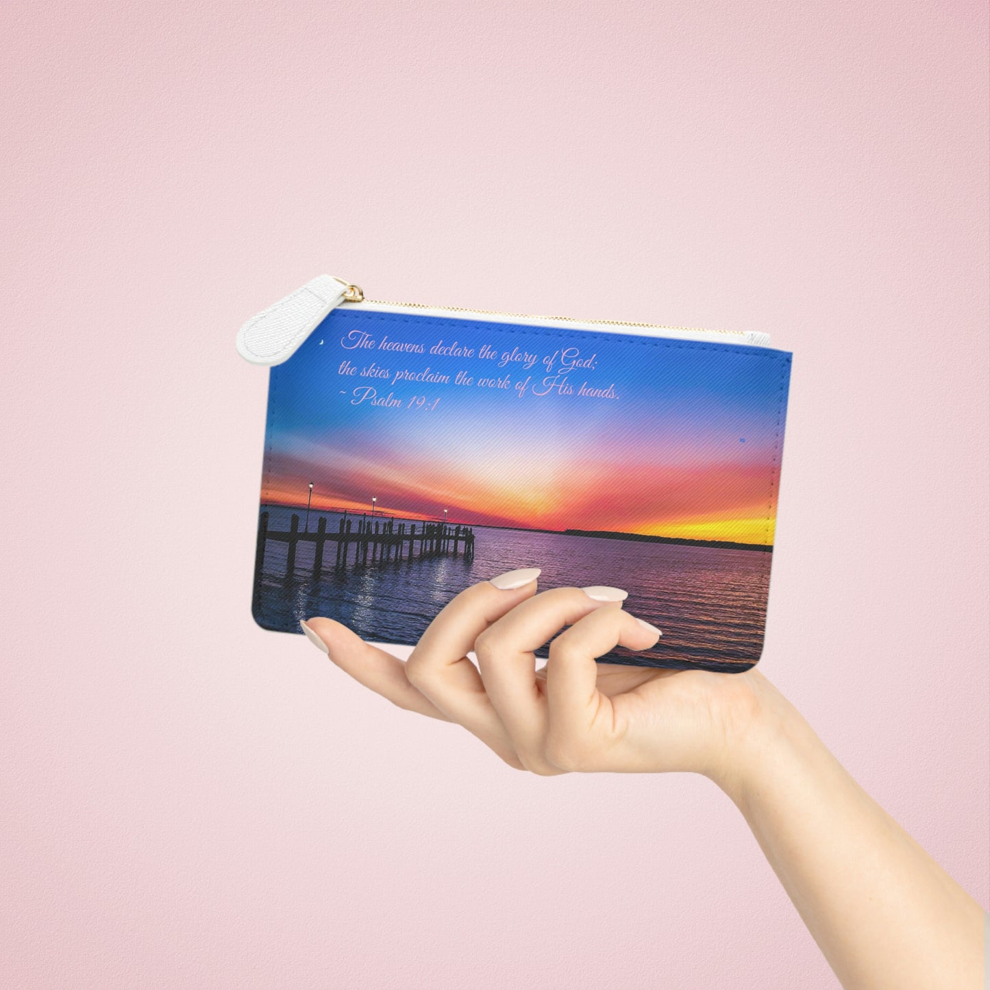 Psalm 19:1 Sunset MINI Clutch Bag