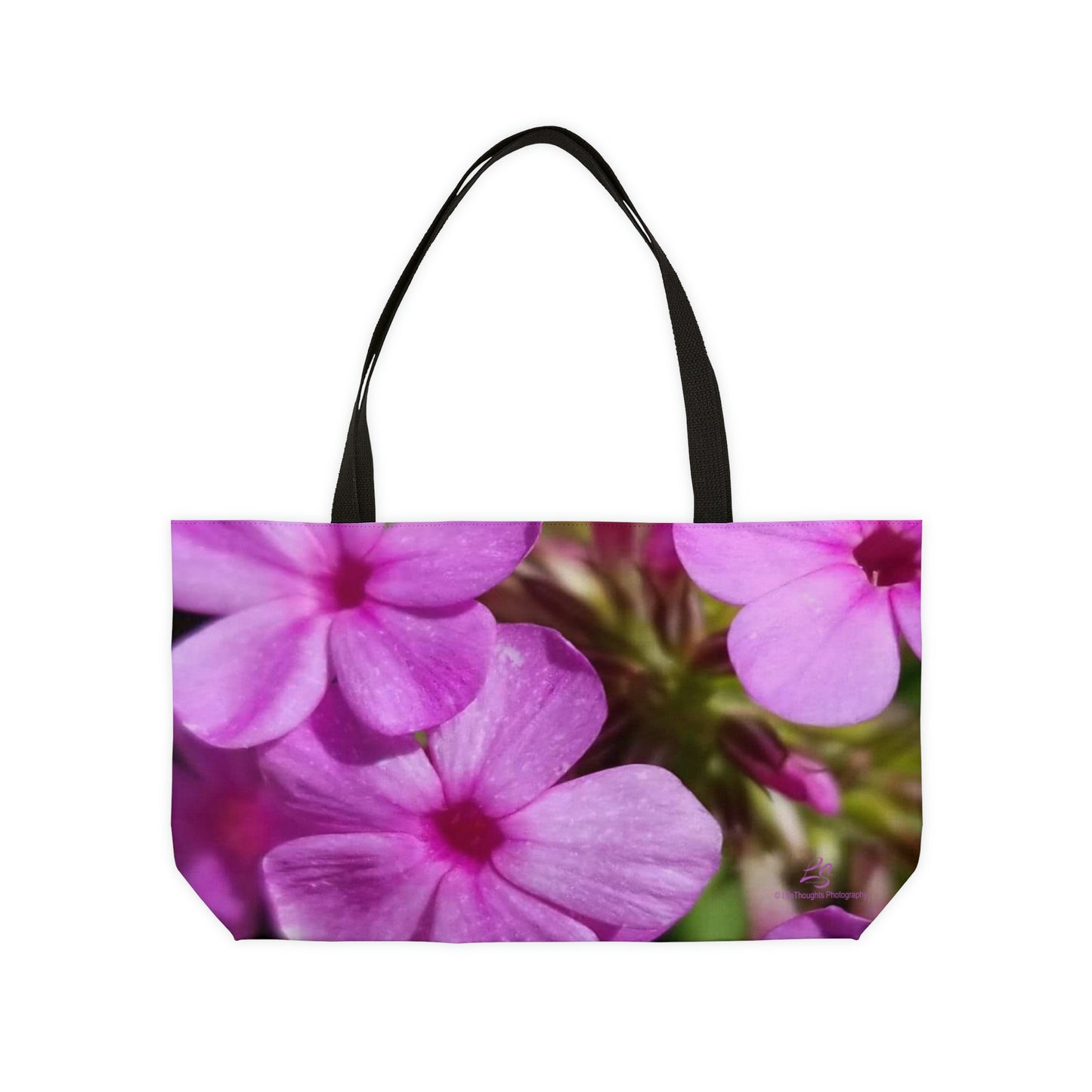 Pink Floral Weekender Tote