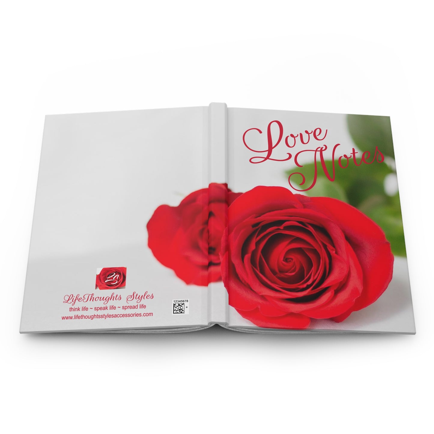LoveNotes Red Rose Floral Journal