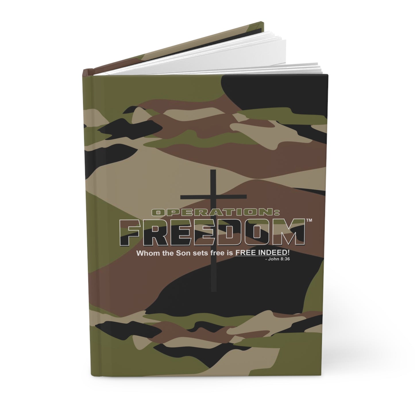 FREEDOM John 8:36 FULL CAMO Journal