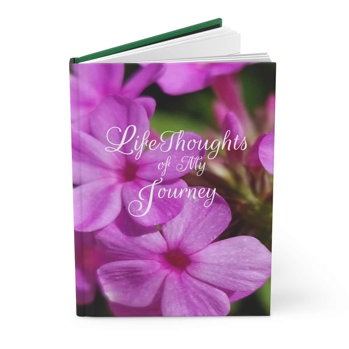 LifeThoughts of My Journey lined journal Pink Floral