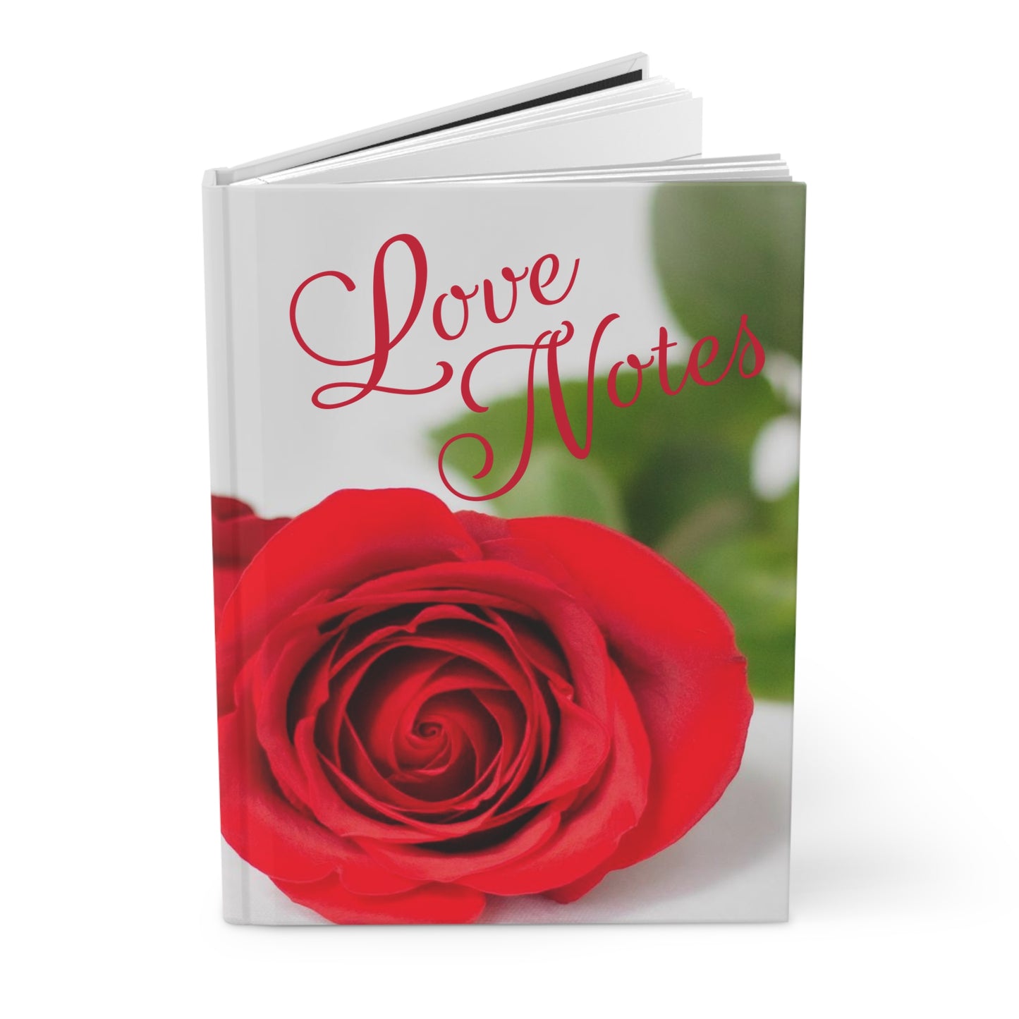 Love Notes Lined Journal Red Rose