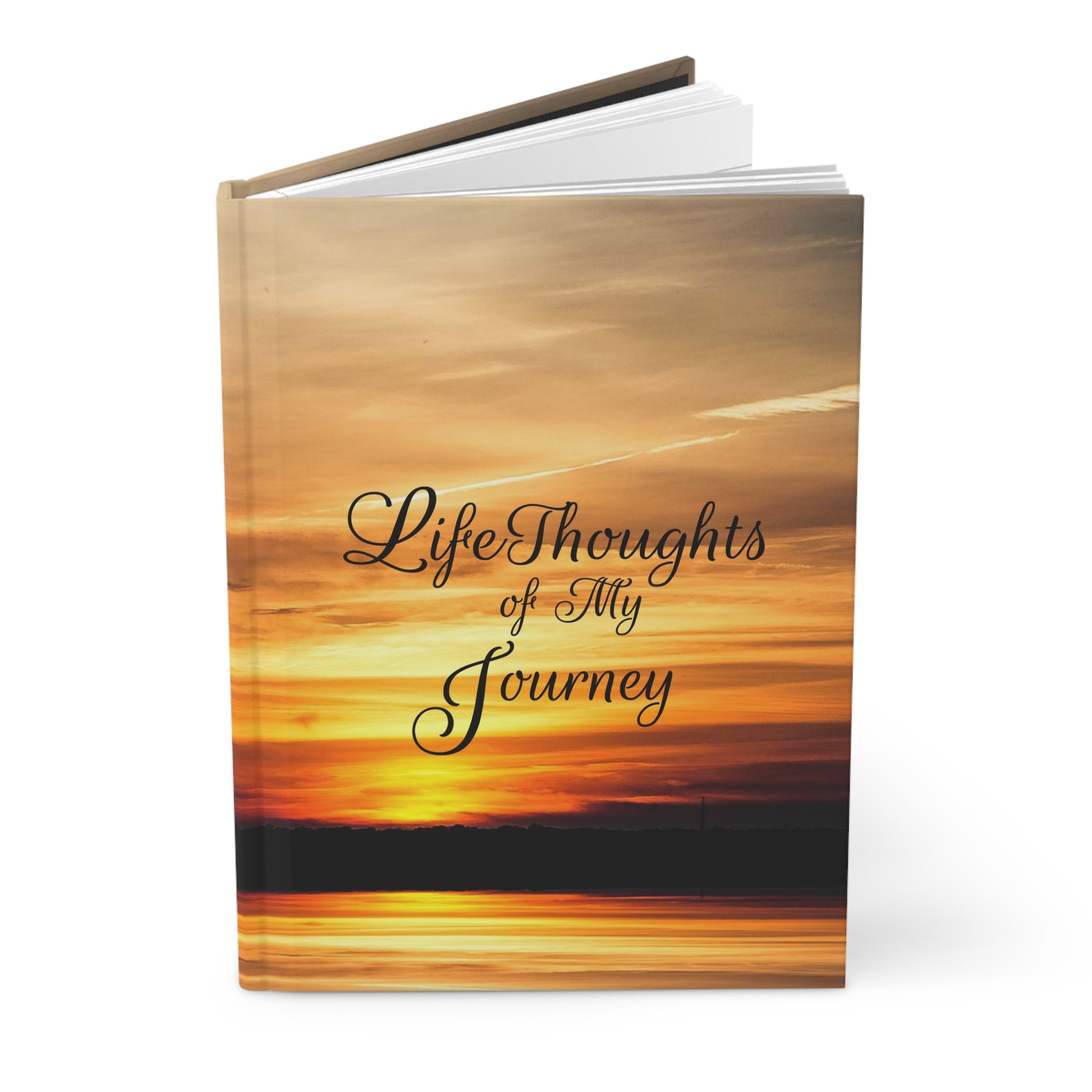 LifeThoughts of My Journey Sunset Glory Lined  Journal
