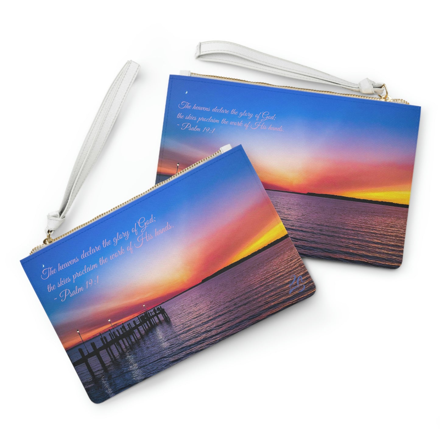 Psalm 19:1 Sunset Clutch Bag