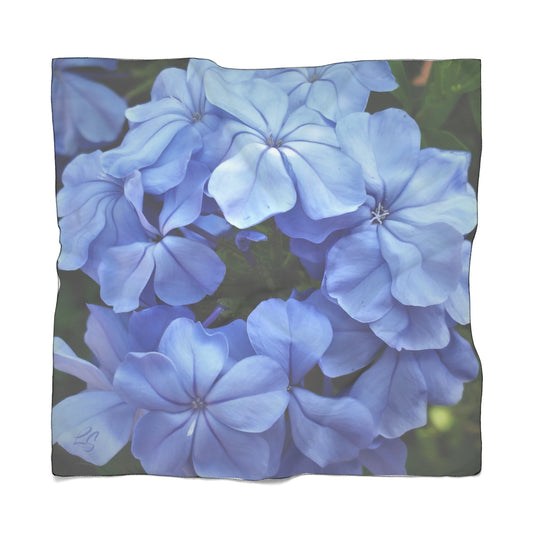 Blue Floral Scarf