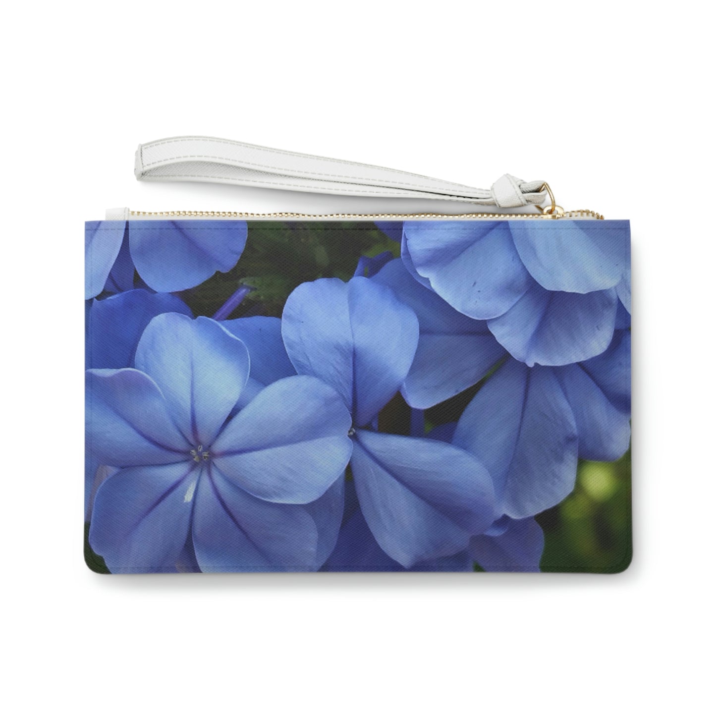 Blue Floral Clutch Bag