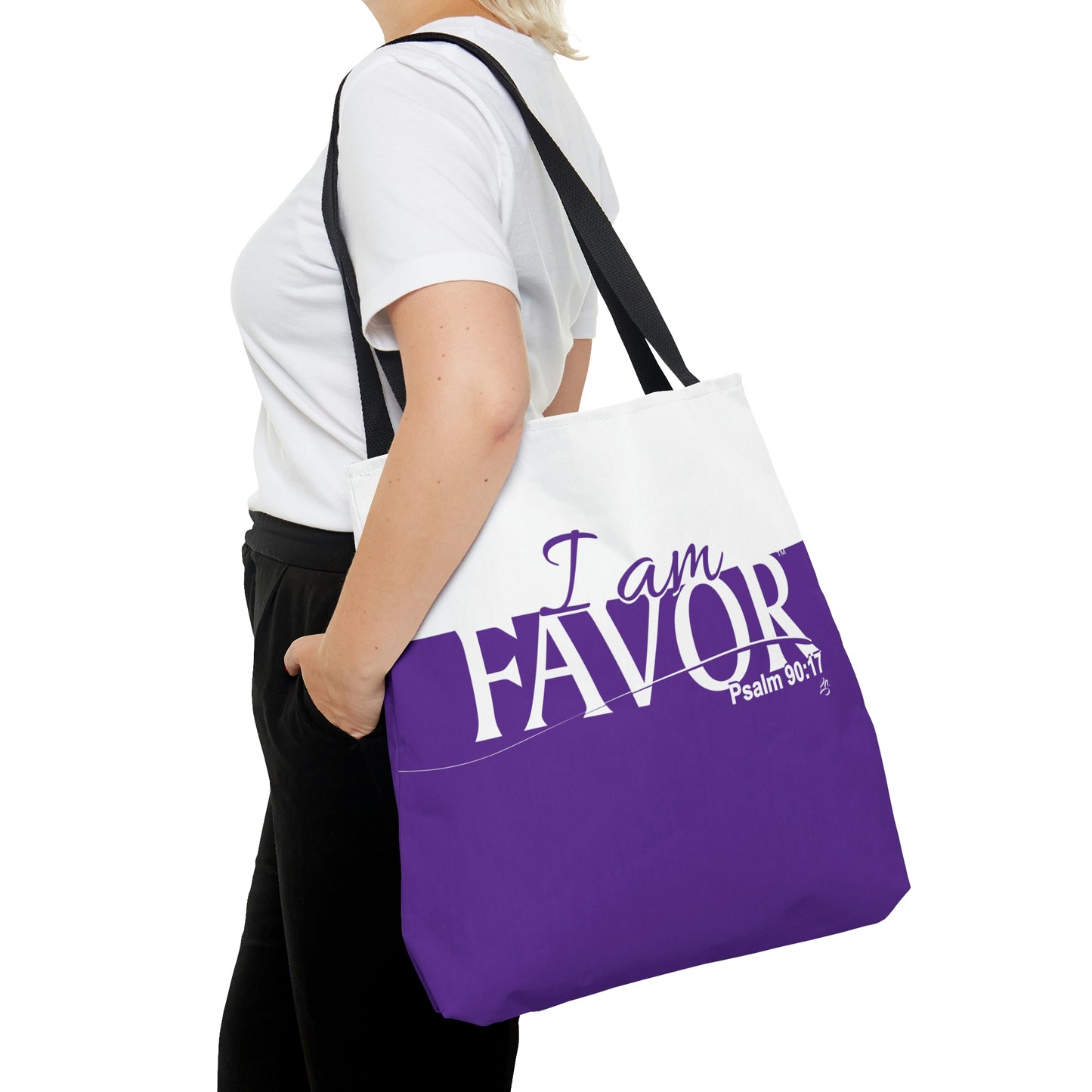 I am FAVOR Tote Bag (PURPLE)