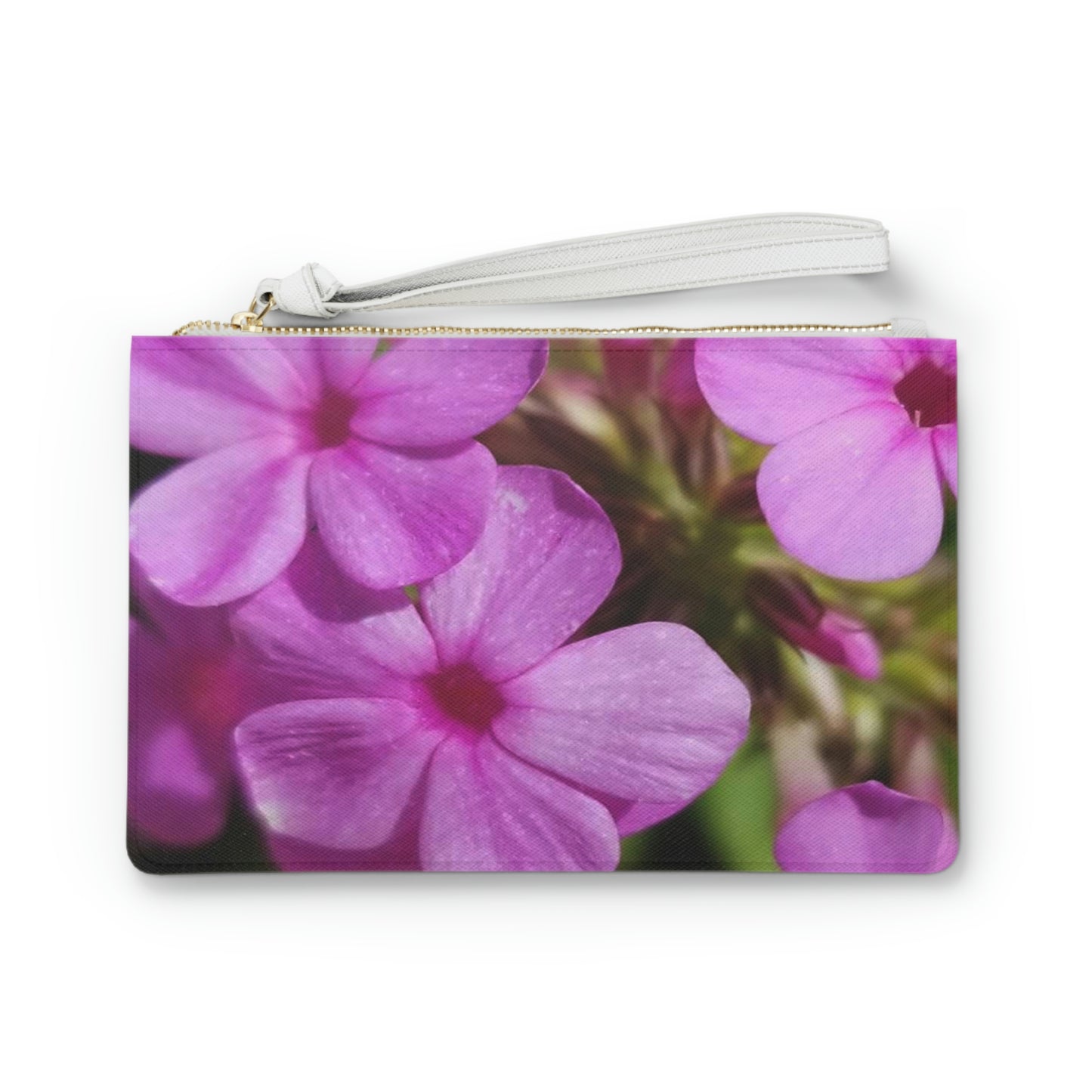 Pink Floral Clutch Bag