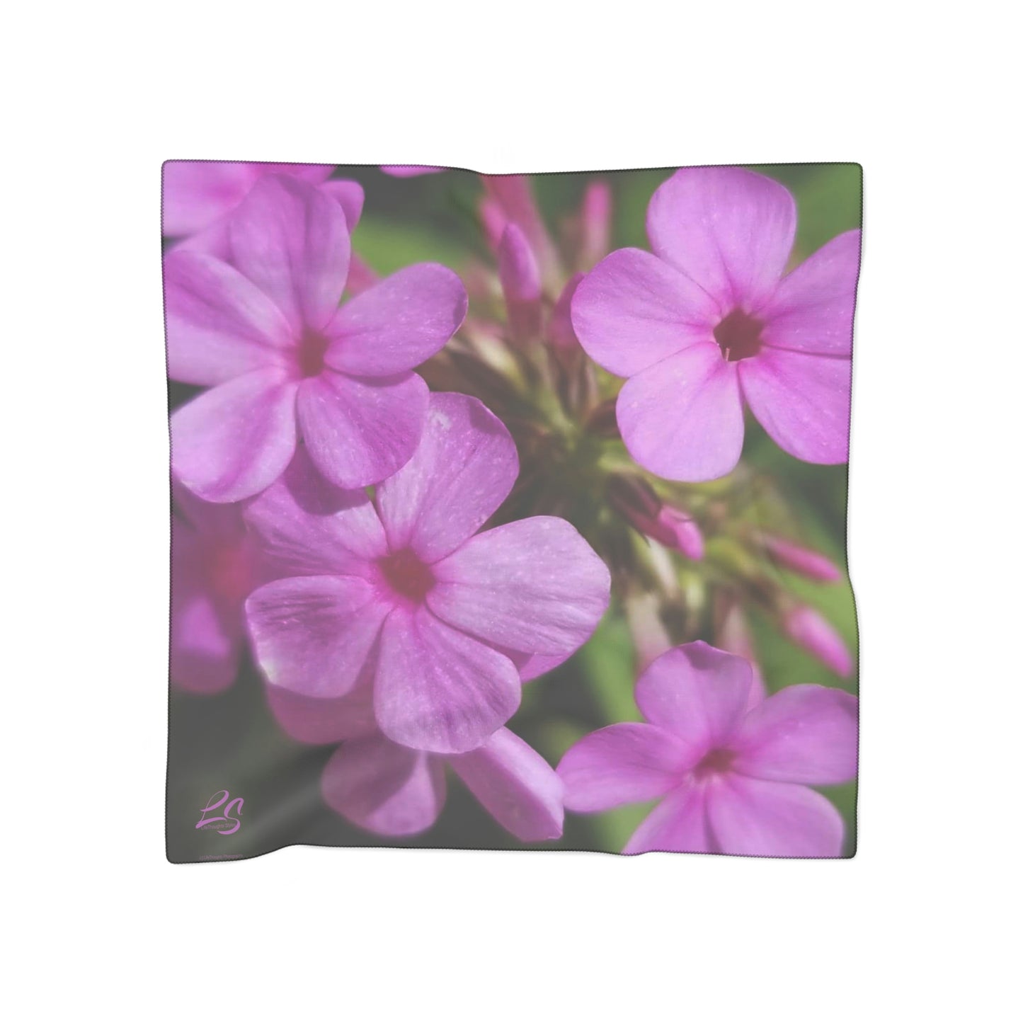Pink Floral Scarf