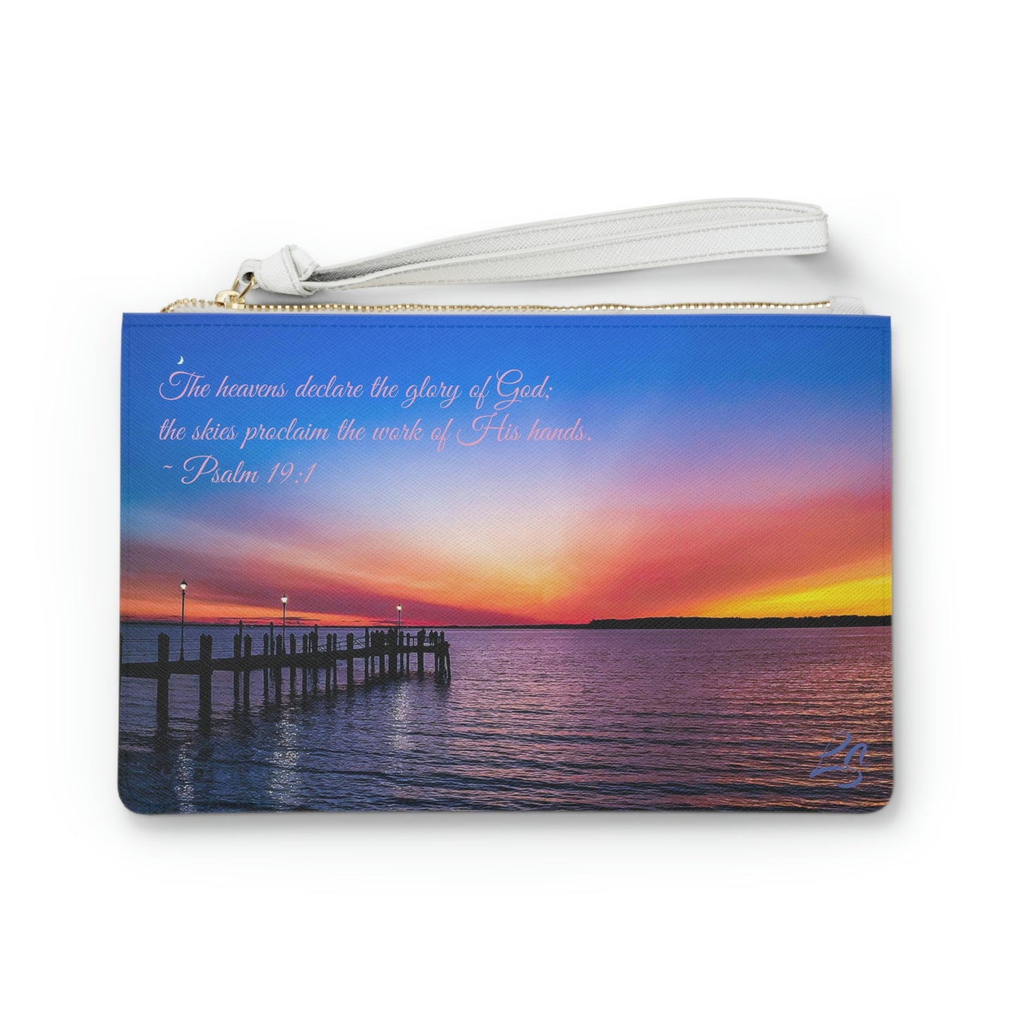 Psalm 19:1 Sunset Clutch Bag