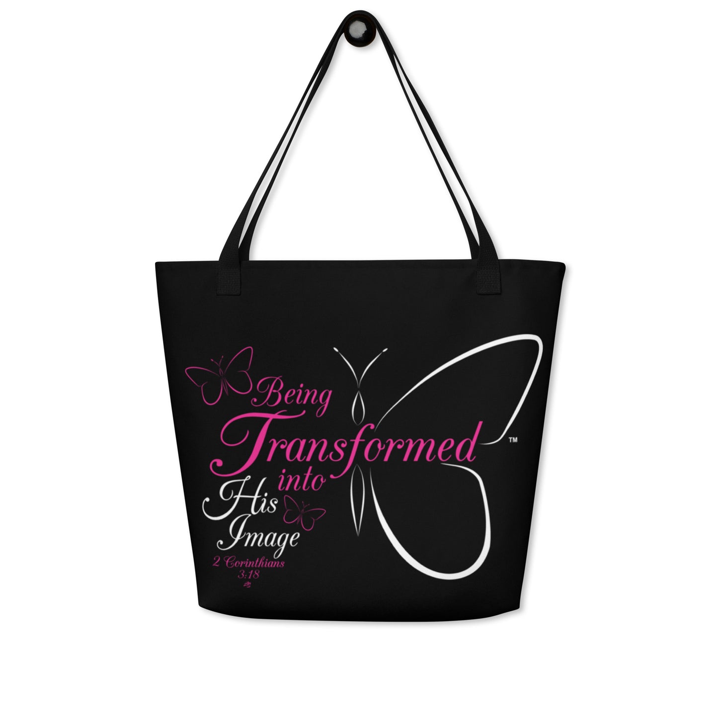 Transformed Tote Bag (LARGE PINK/WHITE)
