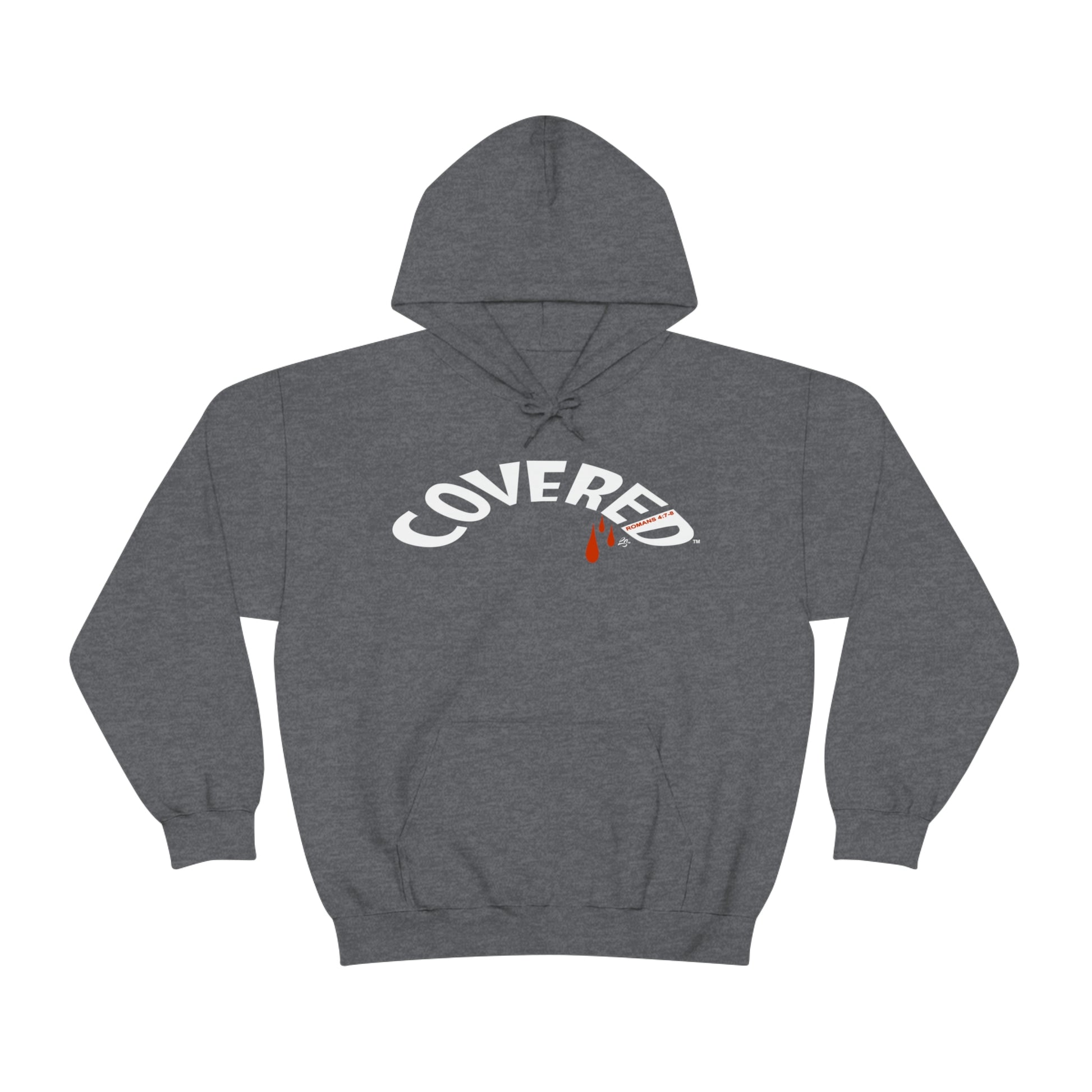 Covered hoodie gray