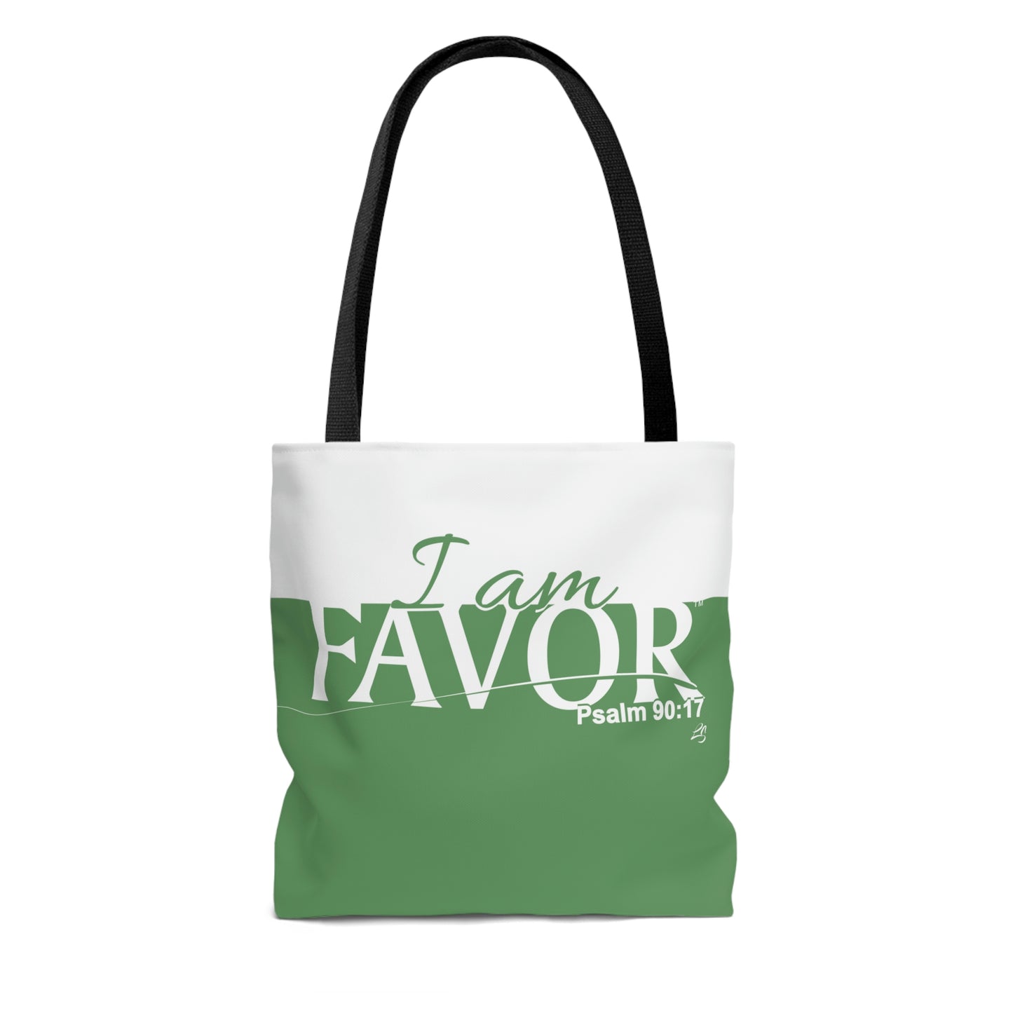 I am FAVOR Tote Bag (GREEN)