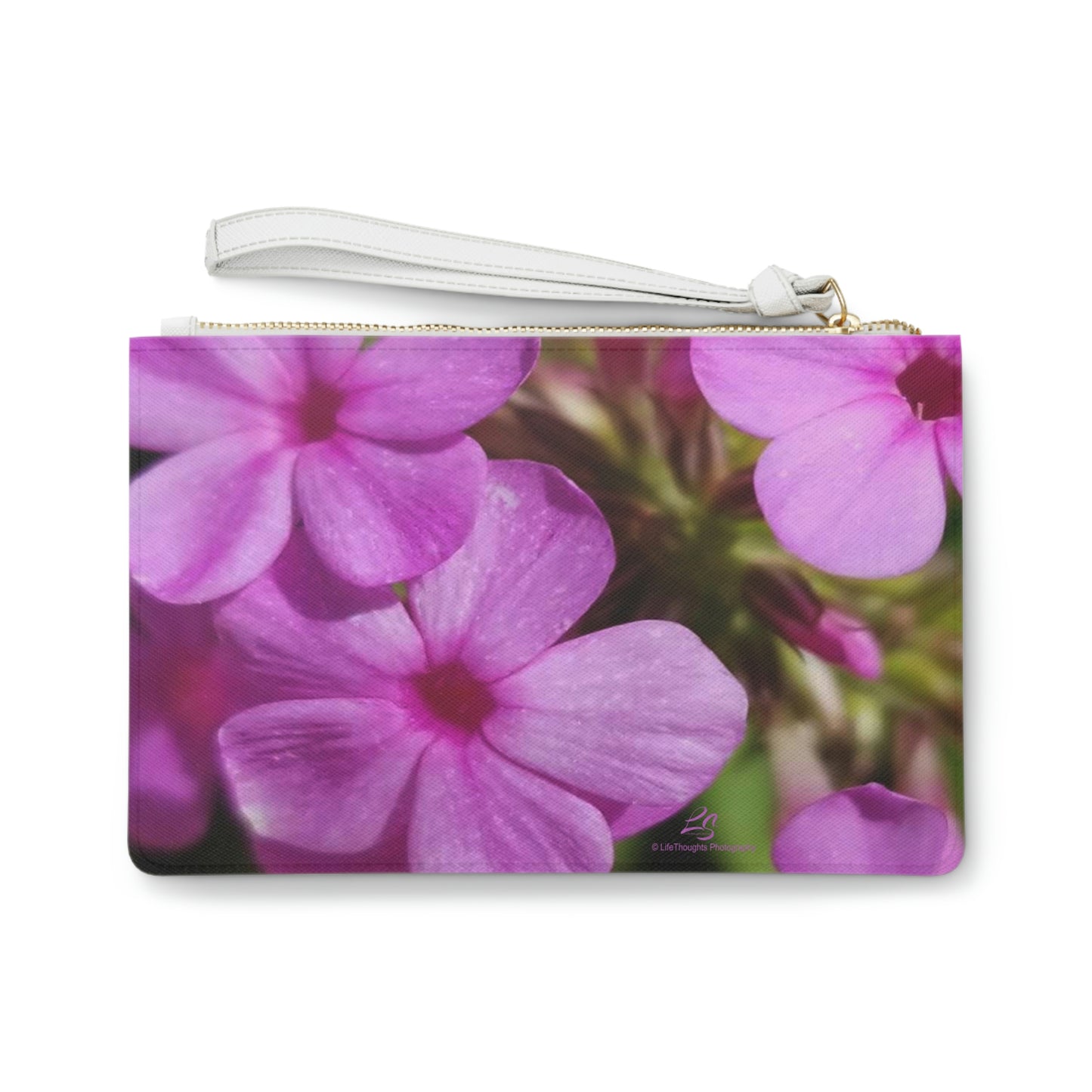 Pink Floral Clutch Bag