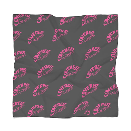 Covered Woman Print Scarf (Pink)